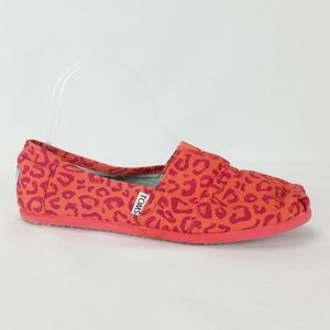 Toms 8 Orange/Pink Classic Flats S11-13